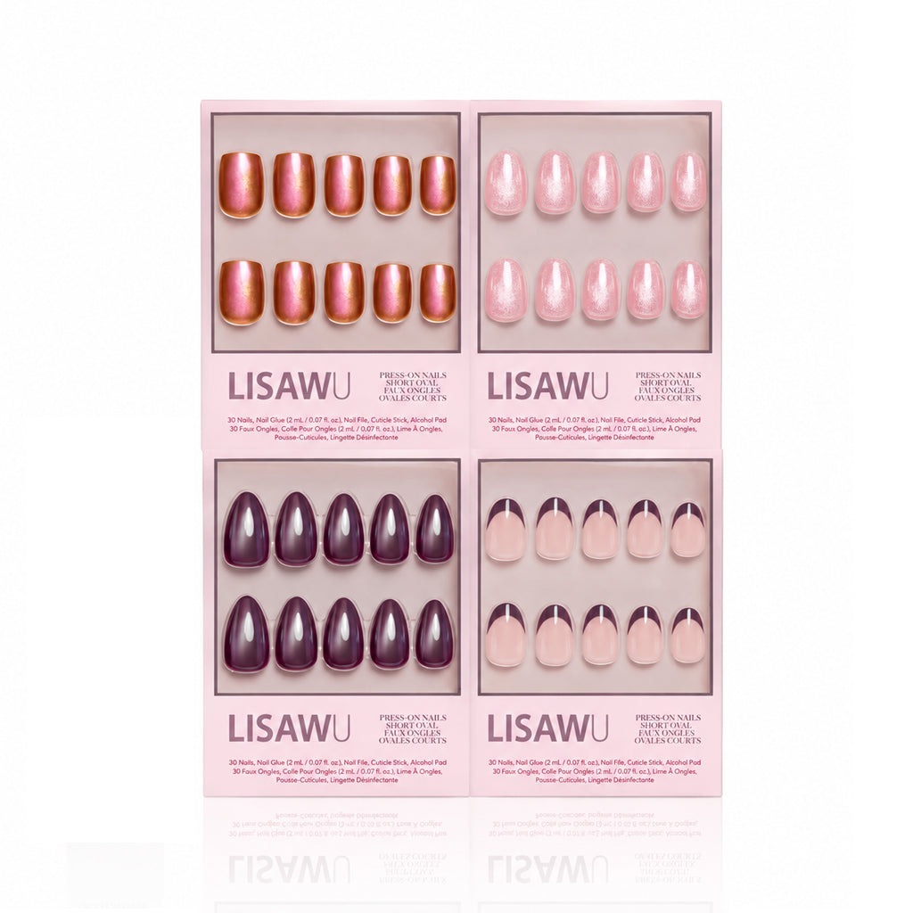 Luscious Glaze press-on nails in pink shade