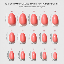 Lush Coral press-on nails in orange shade