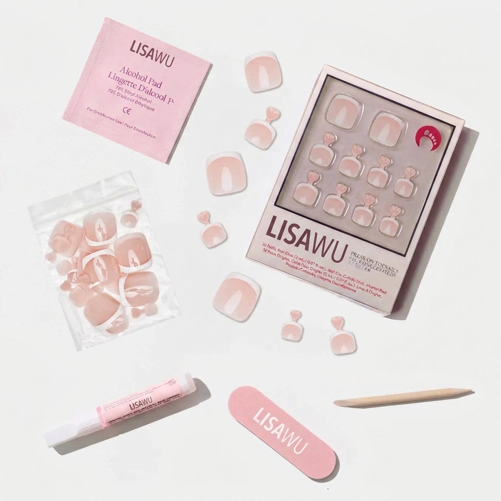 Ma Damn Toenail press-on nails with glossy finish