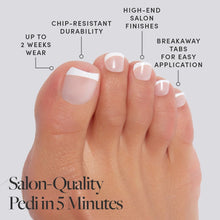 Ma Damn Toenail press-on nail design - french tip style detail