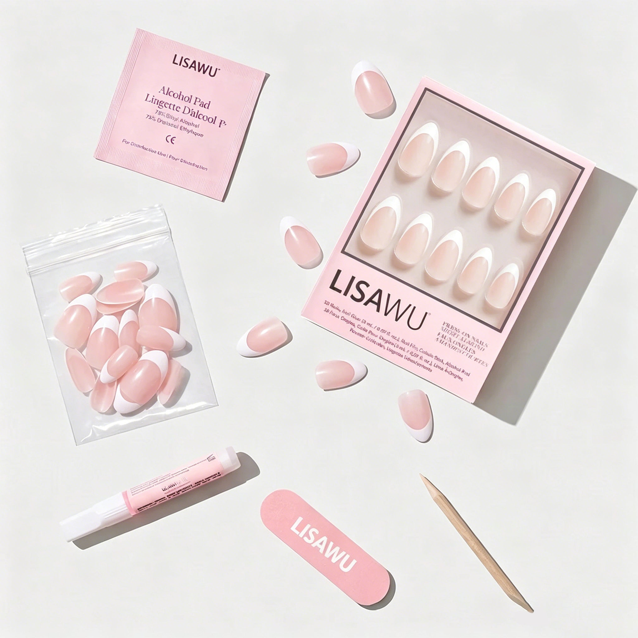 Ma Damn press-on nails - almond shape, short length