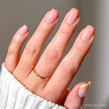 Macarons press-on nails in orange shade