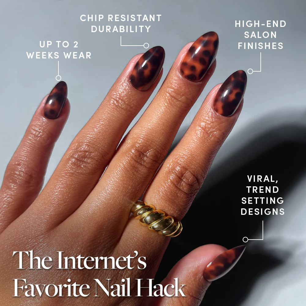 Main Reference press-on nails with glossy finish