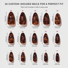 Main Reference press-on nail design - solid color style detail