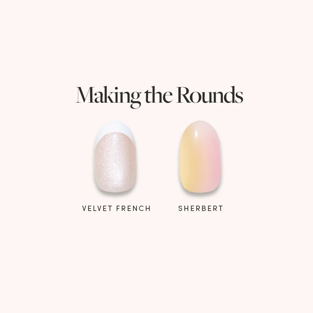 Making The Rounds, press-on nails, menu display, 2026 03 Quickpressbundles Makingtherounds Nailmenu
