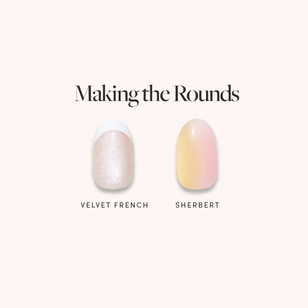 Making The Rounds, press-on nails, menu display, 2026 03 Quickpressbundles Makingtherounds Nailmenu