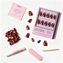 Magnetic Moscow press-on nails with velvet finish