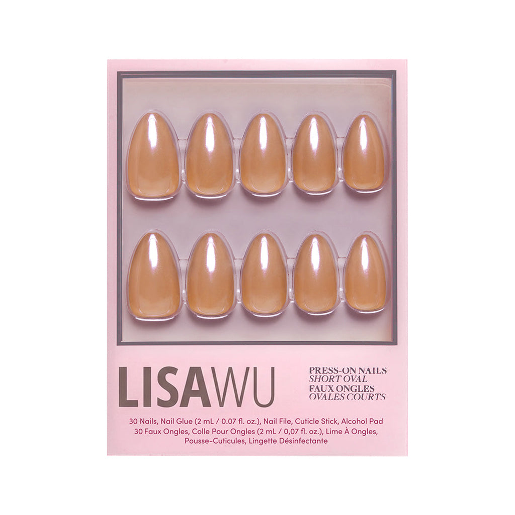 Maple Glaze press-on nails in nude shade
