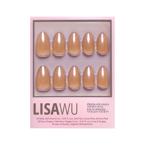 Maple Glaze press-on nails in nude shade