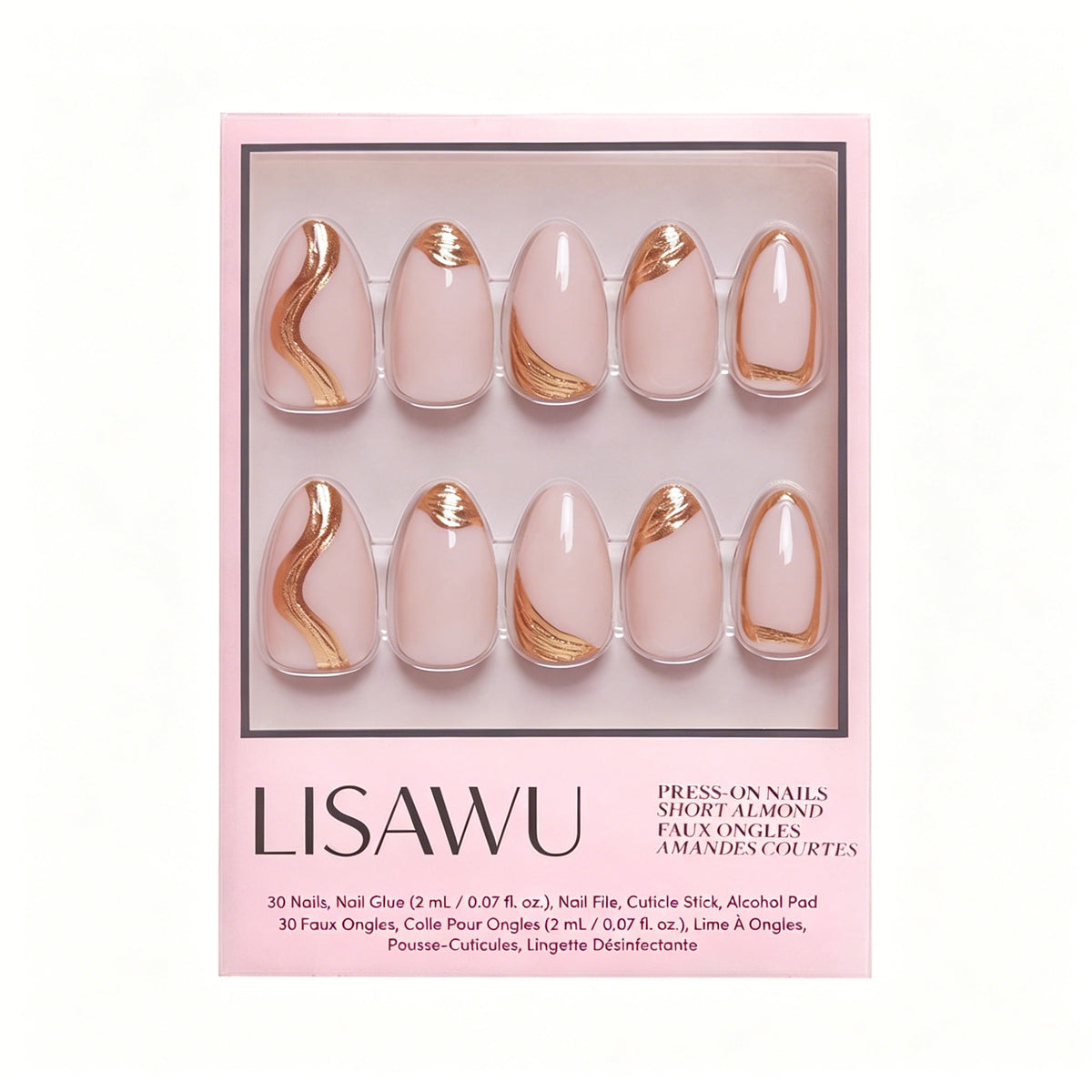 Material Girl press-on nails in nude shade