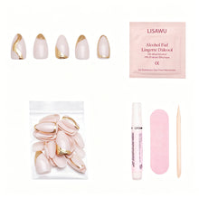 Material Girl press-on nails in white shade