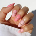 Matte in Love press-on nails matte finish soft pink almond shape stylish nail set perfect for everyday wear