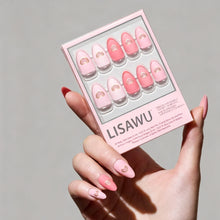 Matte in Love press-on nails with soft matte finish in nude pink shade displayed on natural nail shape