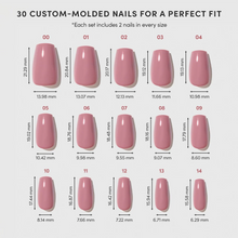 Mauve Affair press-on nail design - solid color style detail