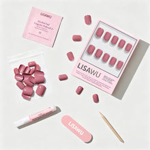 Mauve Cutie press-on nails with glossy finish