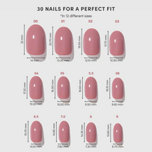 Mauve Mood press-on nail design - solid color style detail