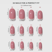 Mauve Mood press-on nail design - solid color style detail