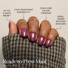 Mauve Muse press-on nail bundle - full set view