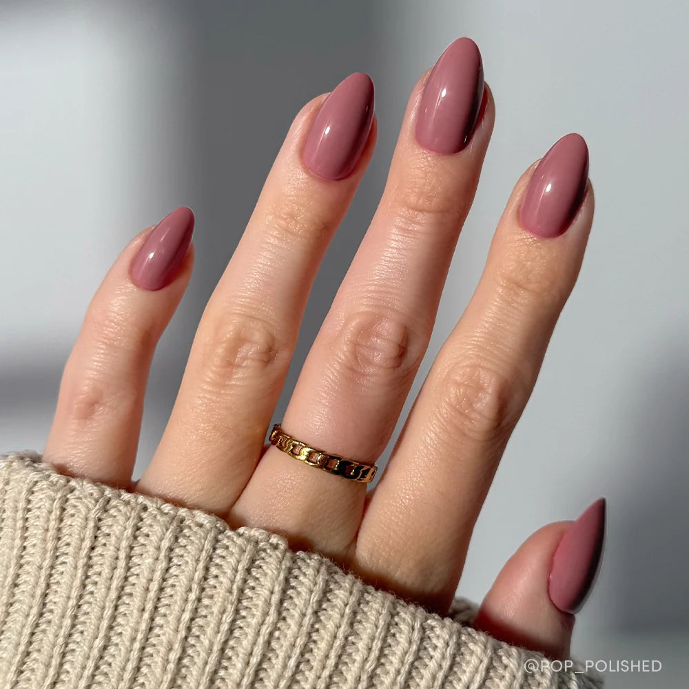 Mauve Obsession press-on nails in pink shade