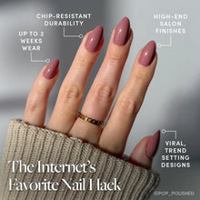 Mauve Obsession press-on nails - almond shape, short length