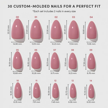 Mauve Obsession press-on nail design - solid color style detail