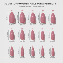 Mauve Wife press-on nail design - solid color style detail