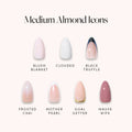 Lisawu Medium Almond Icons press-on nail bundle style selection