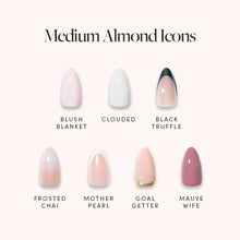Lisawu Medium Almond Icons press-on nail bundle style selection