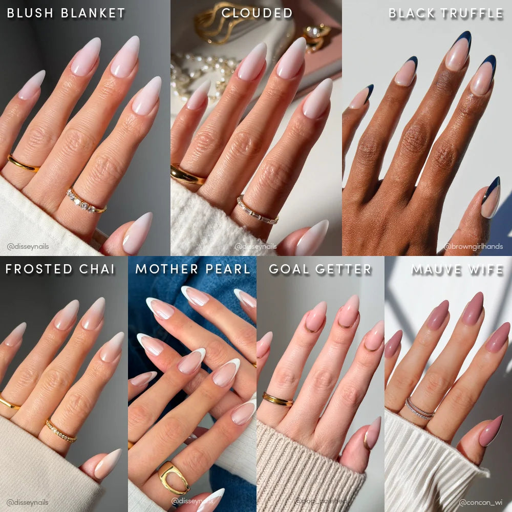 Lisawu Medium Almond Icons press-on nail bundle manicure lifestyle photo