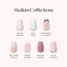 Lisawu Medium Coffin Icons press-on nail bundle style selection