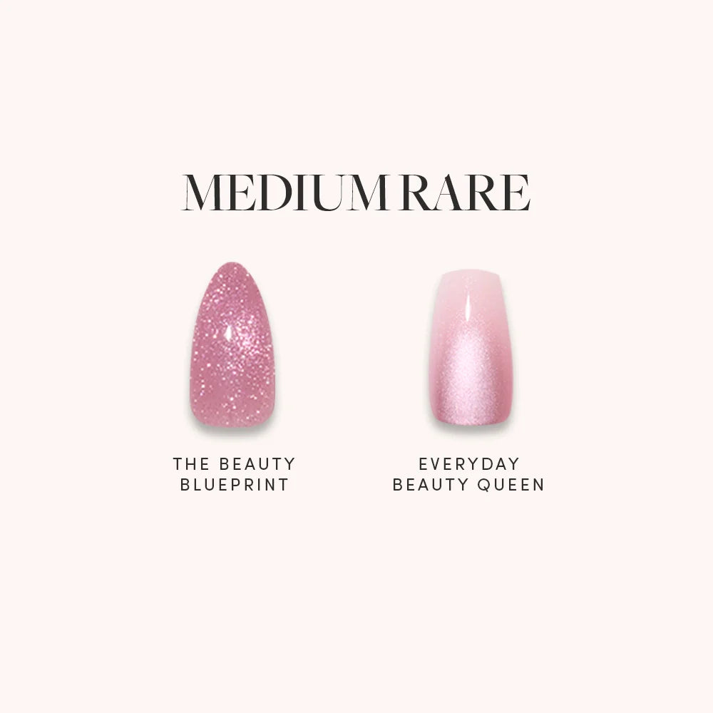 Lisawu MEDIUM RARE press-on nail bundle style selection