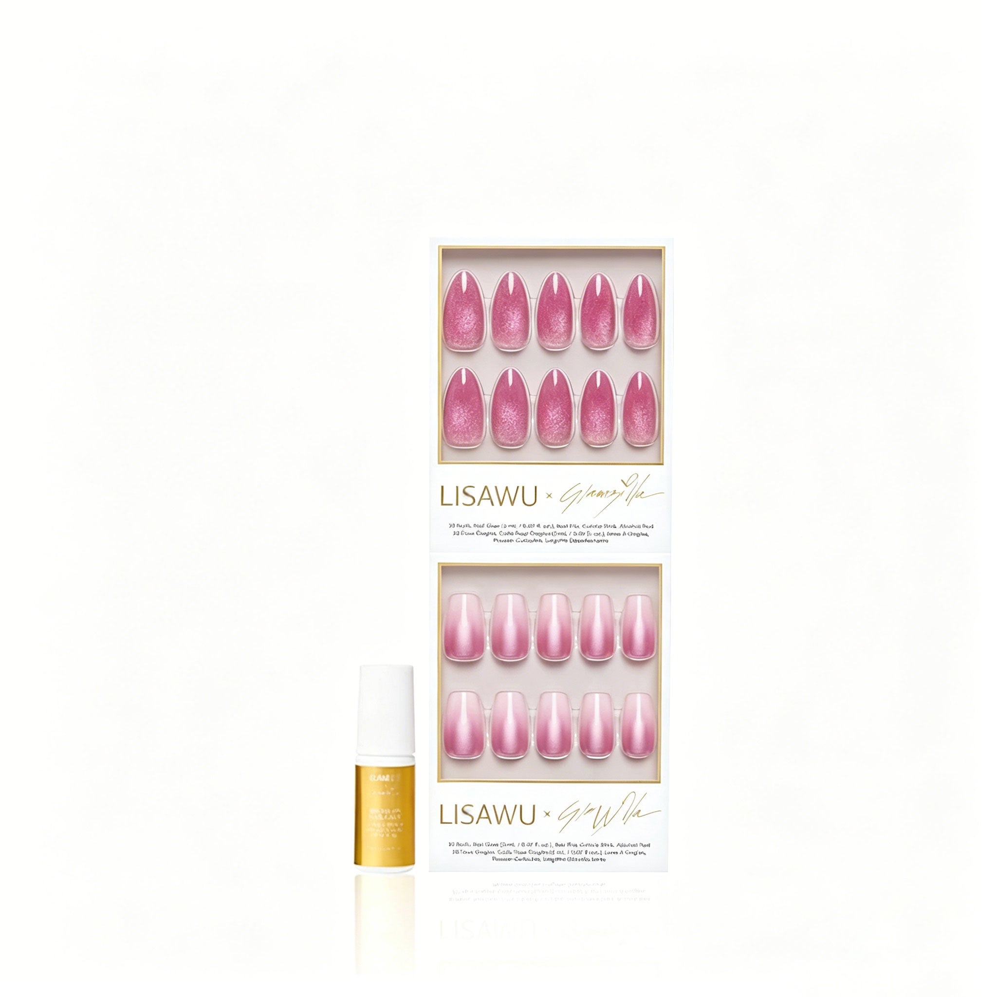 MEDIUM RARE press-on nails with glossy finish