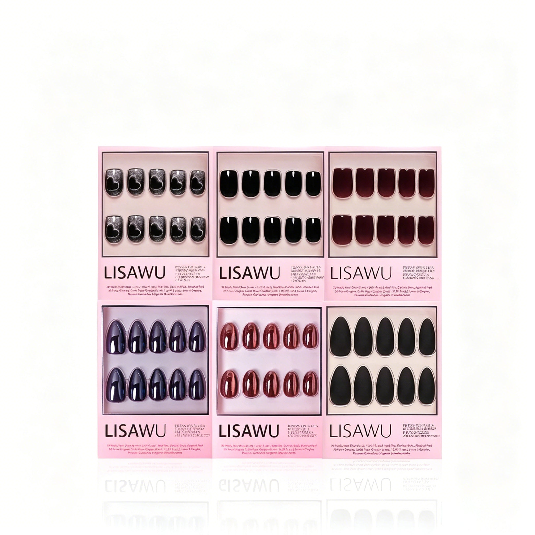 Meet At Midnight press-on nails in black shade