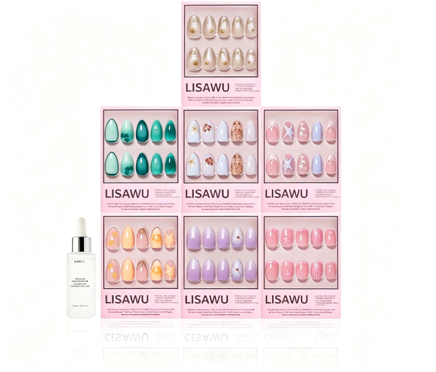 Mermaid Jewels press-on nails in gold shade