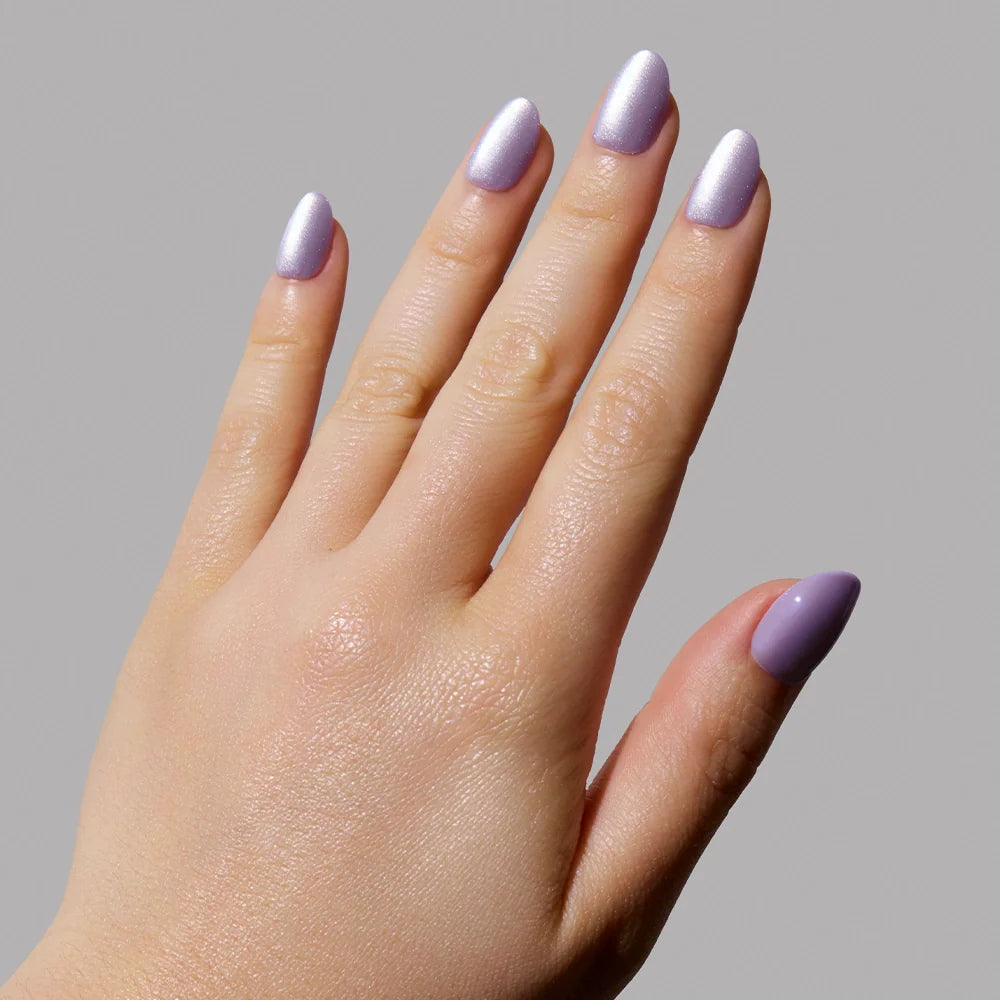 Mermaid's Tail press-on nails with velvet finish