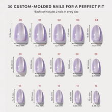 Mermaid's Tail press-on nail design - accent nail style detail