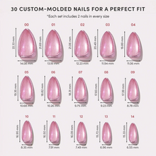Mertini press-on nail design - velvet style detail