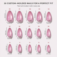 Mertini press-on nail design - velvet style detail