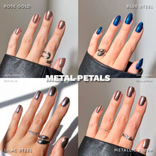 Lisawu Metal Petals press-on nail bundle manicure lifestyle photo