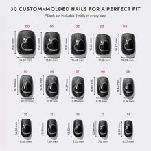 Midnight Romance press-on nail design - accent nail style detail
