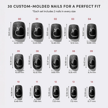 Midnight Romance press-on nail design - accent nail style detail