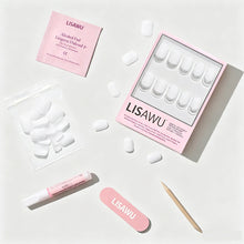Milk Bath press-on nails with glossy finish