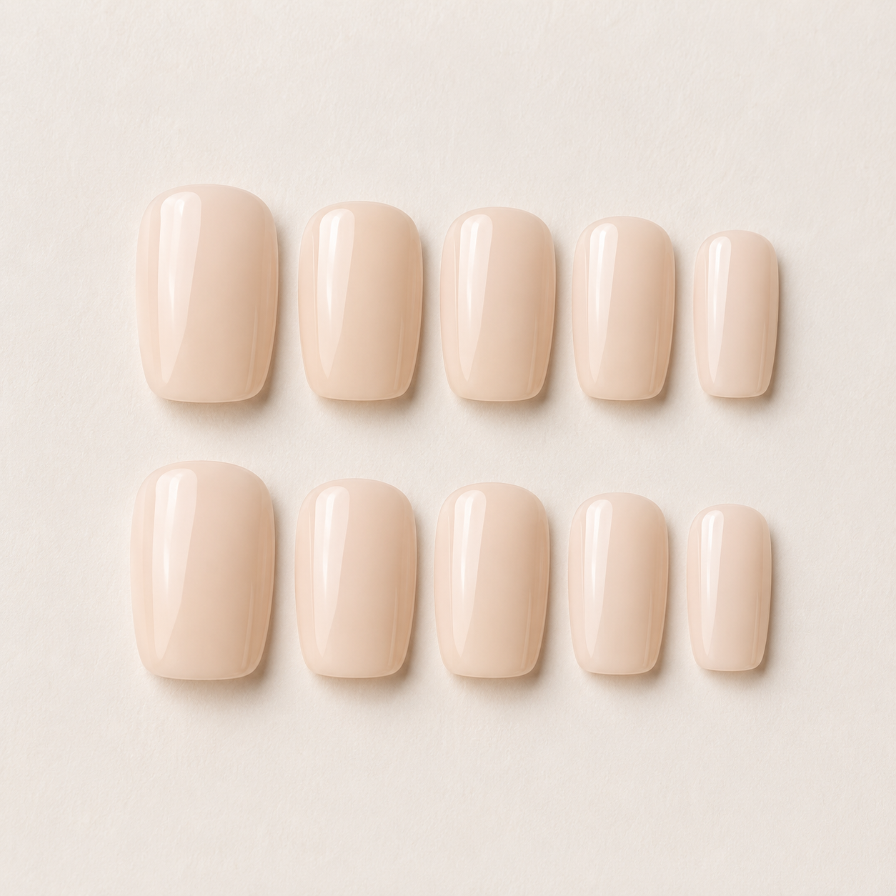 Milky Nude Short Square Press-On Nails press-on nails product detail