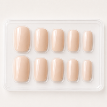 Milky Nude Short Square Press-On Nails press-on nail bundle - full set view