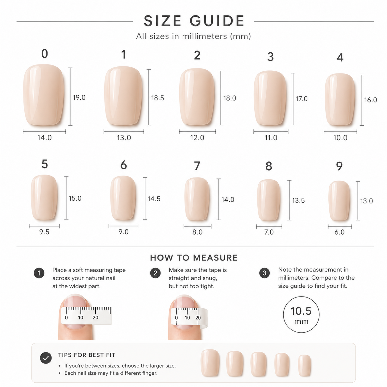 Milky Nude Short Square Press-On Nails press-on nails product detail