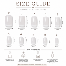 Milky White French Square Press-On Nails press-on nails product detail