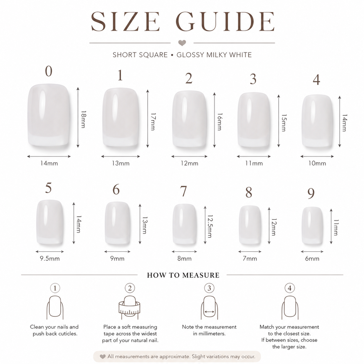 Milky White French Square Press-On Nails press-on nails product detail