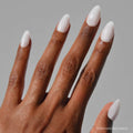Milky White press-on nails in white shade