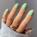 Lisawu Mint Green press-on nails manicure lifestyle photo