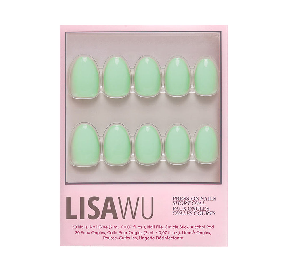 Mint Green press-on nails in green shade
